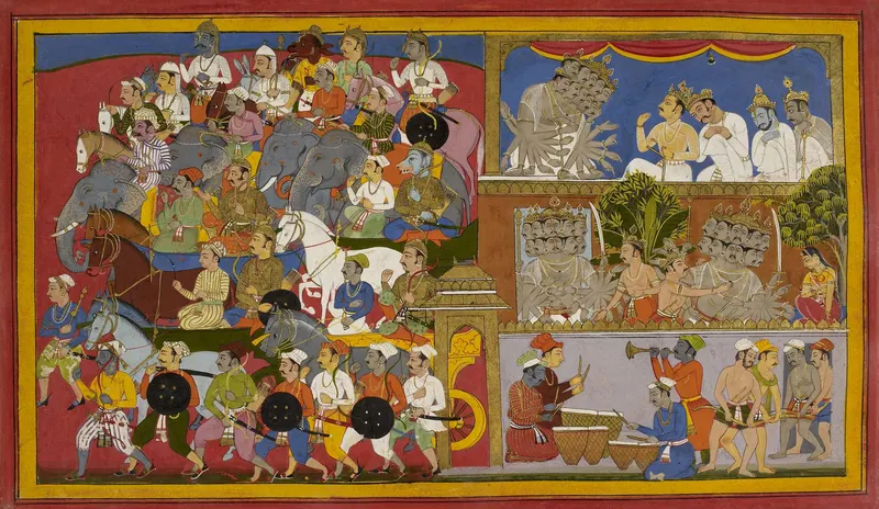 Yuddha Kanda episode from the Ramayana.